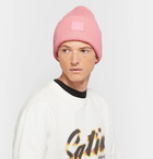 Acne Studios - Logo-Appliquéd Ribbed Wool Beanie - Pink