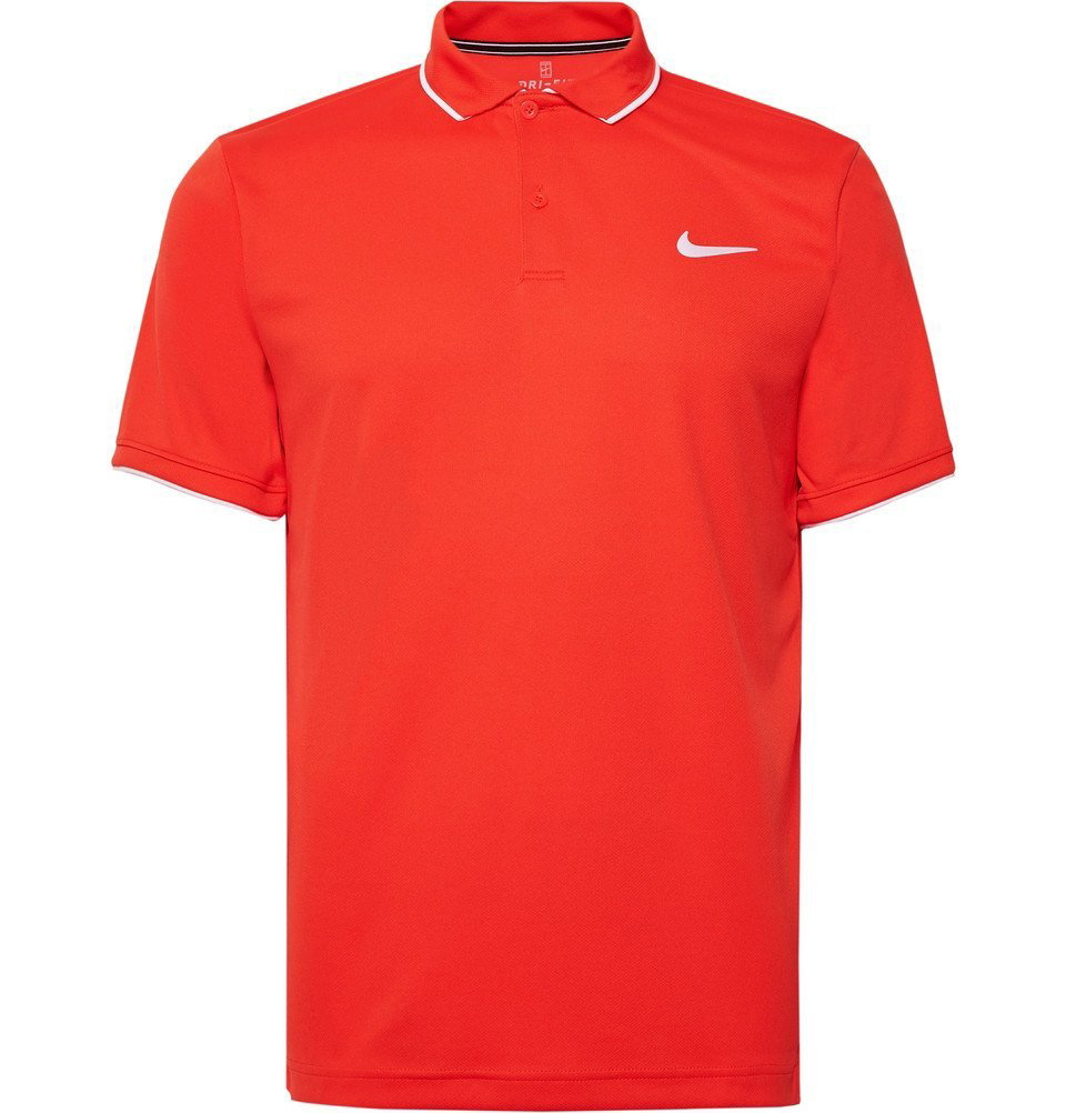 Nike Tennis - NikeCourt Dri-FIT Tennis Polo Shirt - Men - Tomato red Nike  Tennis