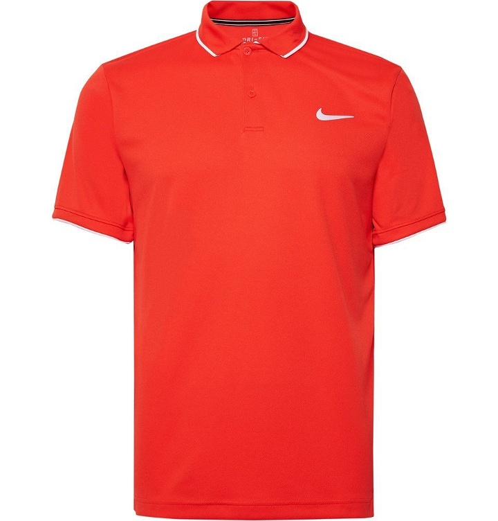 Photo: Nike Tennis - NikeCourt Dri-FIT Tennis Polo Shirt - Men - Tomato red