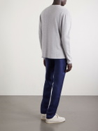 SEASE - Summer Mindset Straight-Leg Linen and Cotton-Blend Drawstring Trousers - Blue