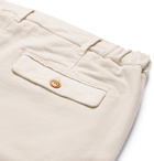 Altea - Dumbo Tapered Cotton-Moleskin Trousers - Neutrals