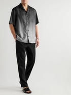 Brioni - Convertible-Collar Printed Silk Shirt - Gray