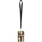 Versace Black and Gold Barocco Mosaic Bondage Pouch