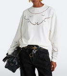 Marant Etoile Vella embroidered cotton sweatshirt