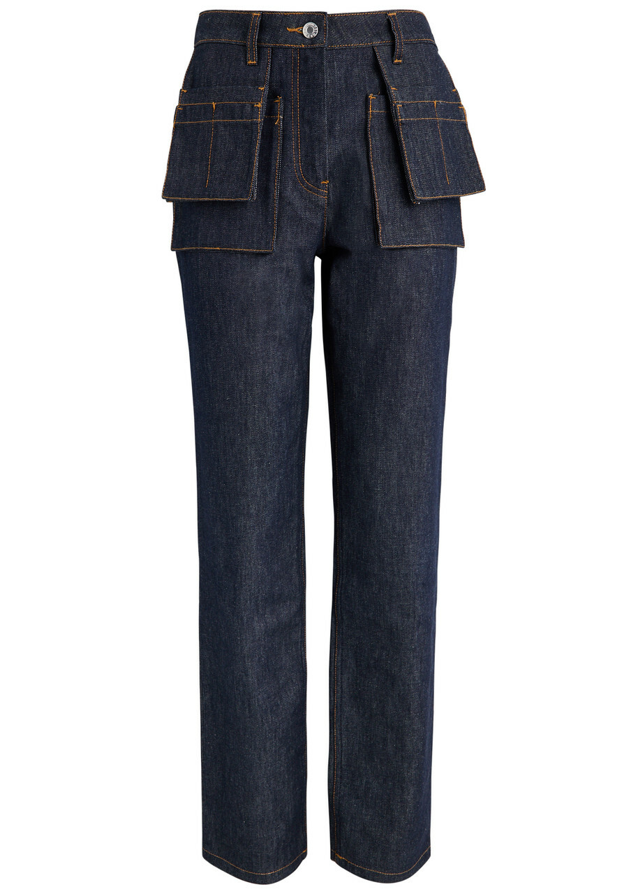 HELMUT LANG 本人期 CARGO POCKET JEANS Helmut Lang AW2004 Bondage Cargo Denim — Middleman Store