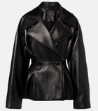 Balenciaga Double-breasted leather jacket