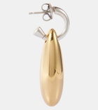 Bottega Veneta Ellipse Small gold-plated sterling silver earrings