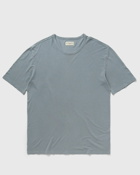 Officine Générale Ss Tee Gmt Dye Tencel Linen Tee Shirt Blue - Mens - Shortsleeves