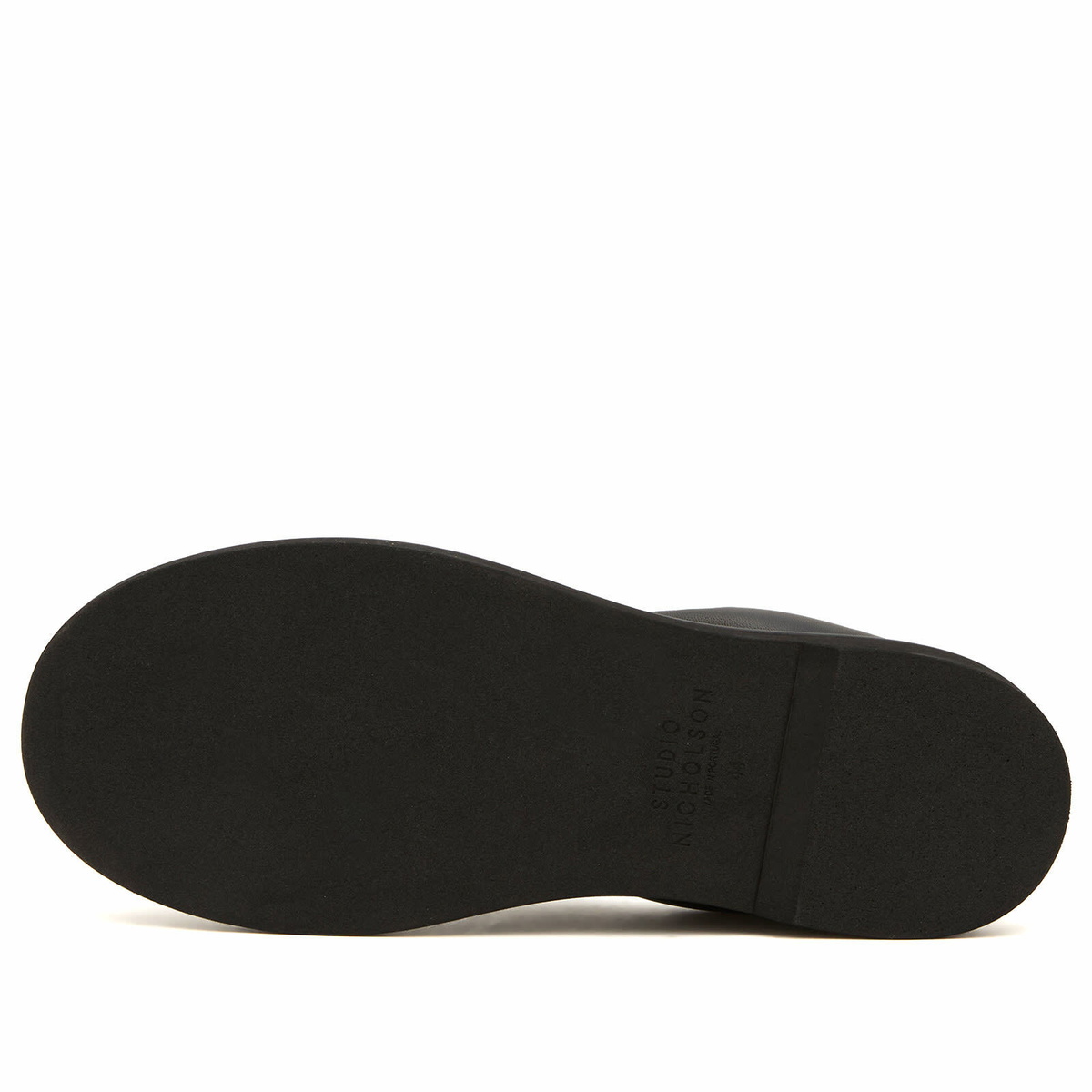 Studio Nicholson Men's Donovan Leather Elastic Back Loafer in Black