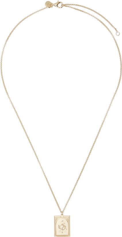 Photo: Tom Wood Gold Tarot Lovers Pendant Necklace
