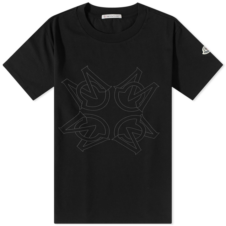 Photo: Moncler Men's M Mirror Logo T-Shirt in Black