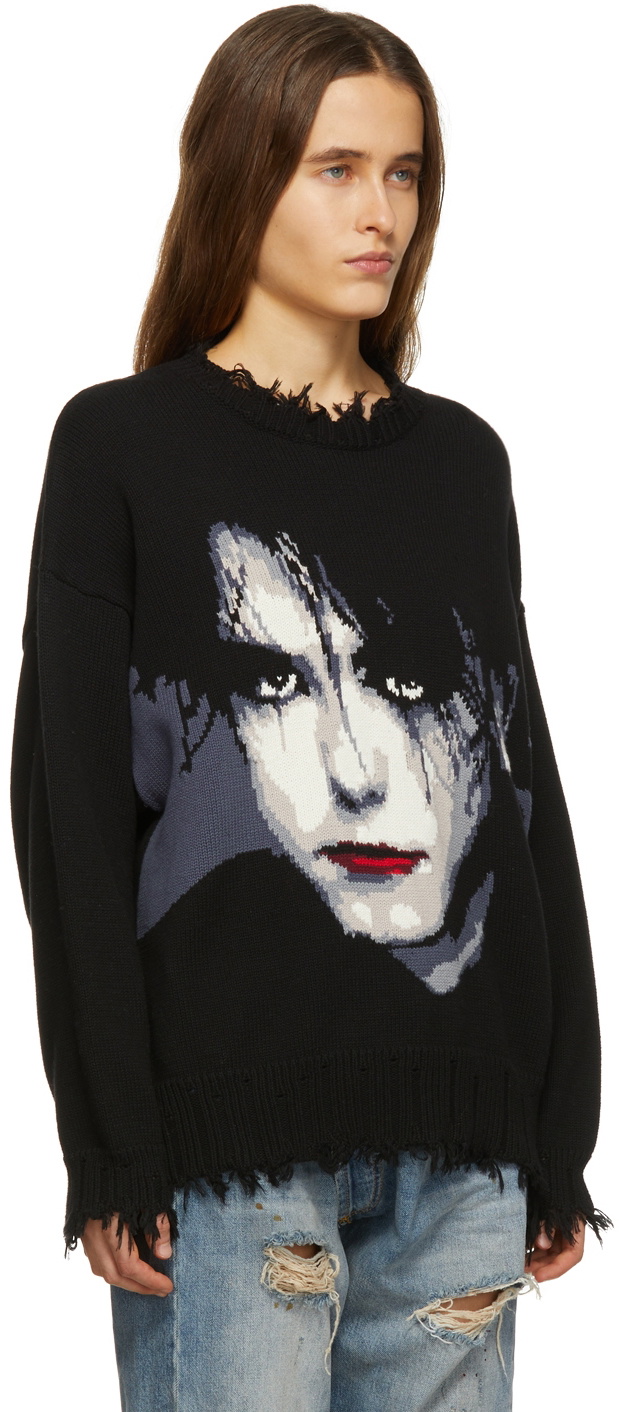 R13 Black Robert Smith Oversized Sweater R13