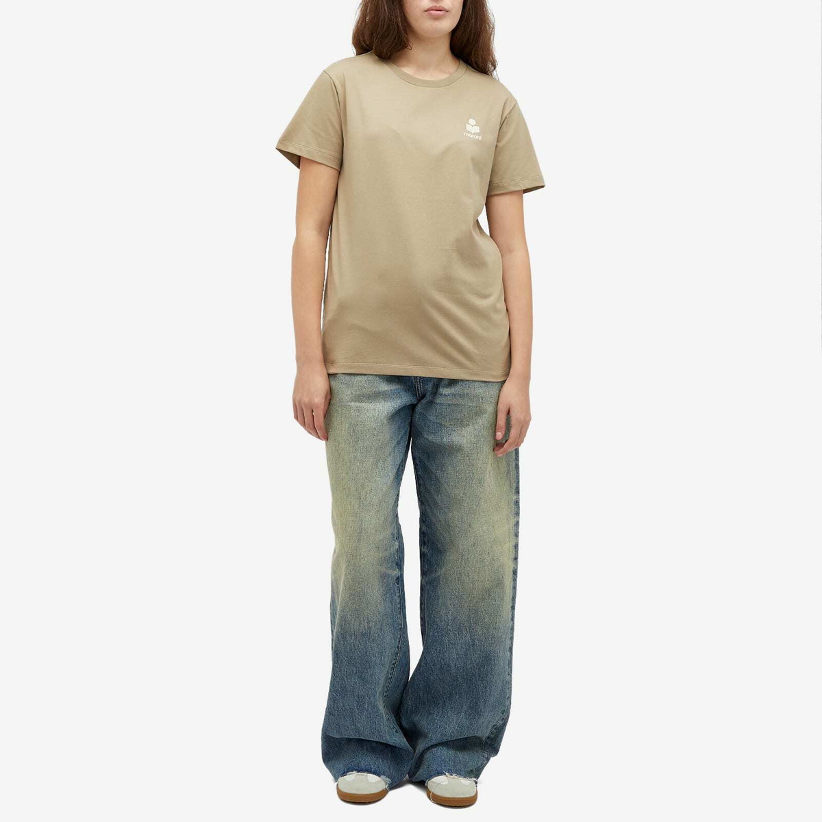 Isabel Marant Étoile Women's Aby T-Shirt in Light Khaki