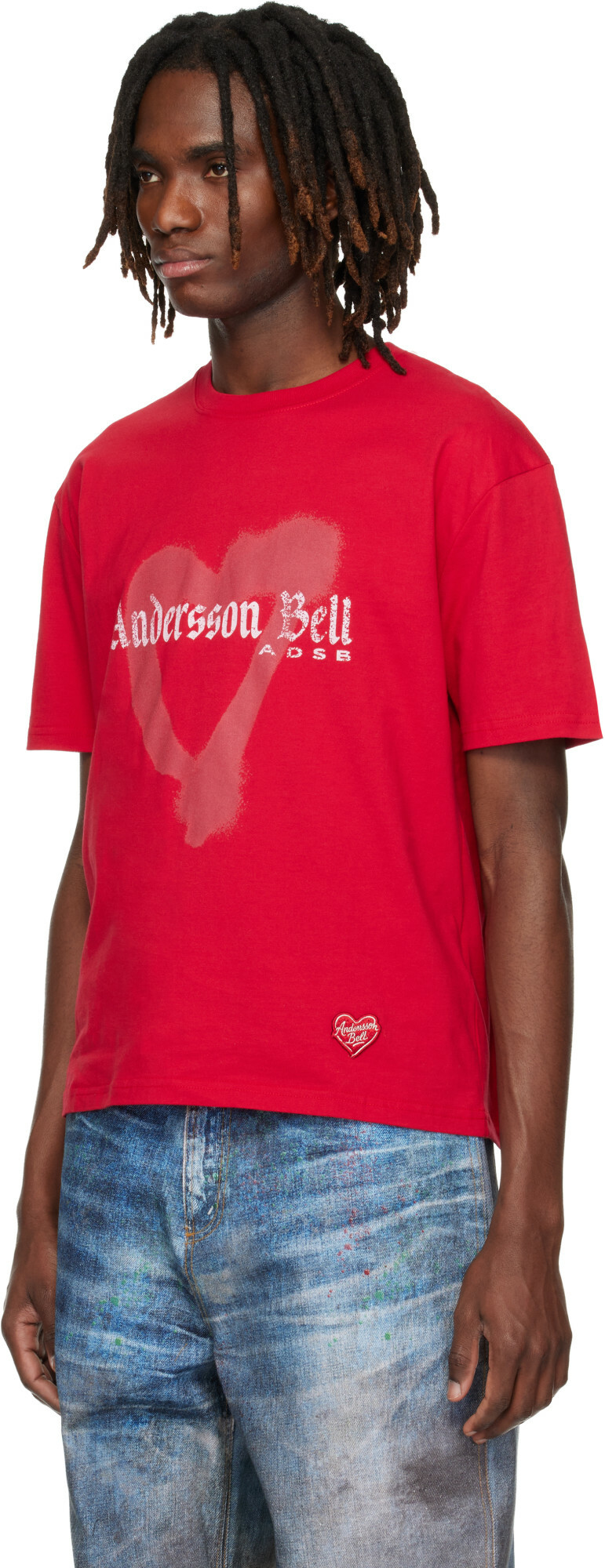 Andersson Bell Red Essential Heart T-shirt