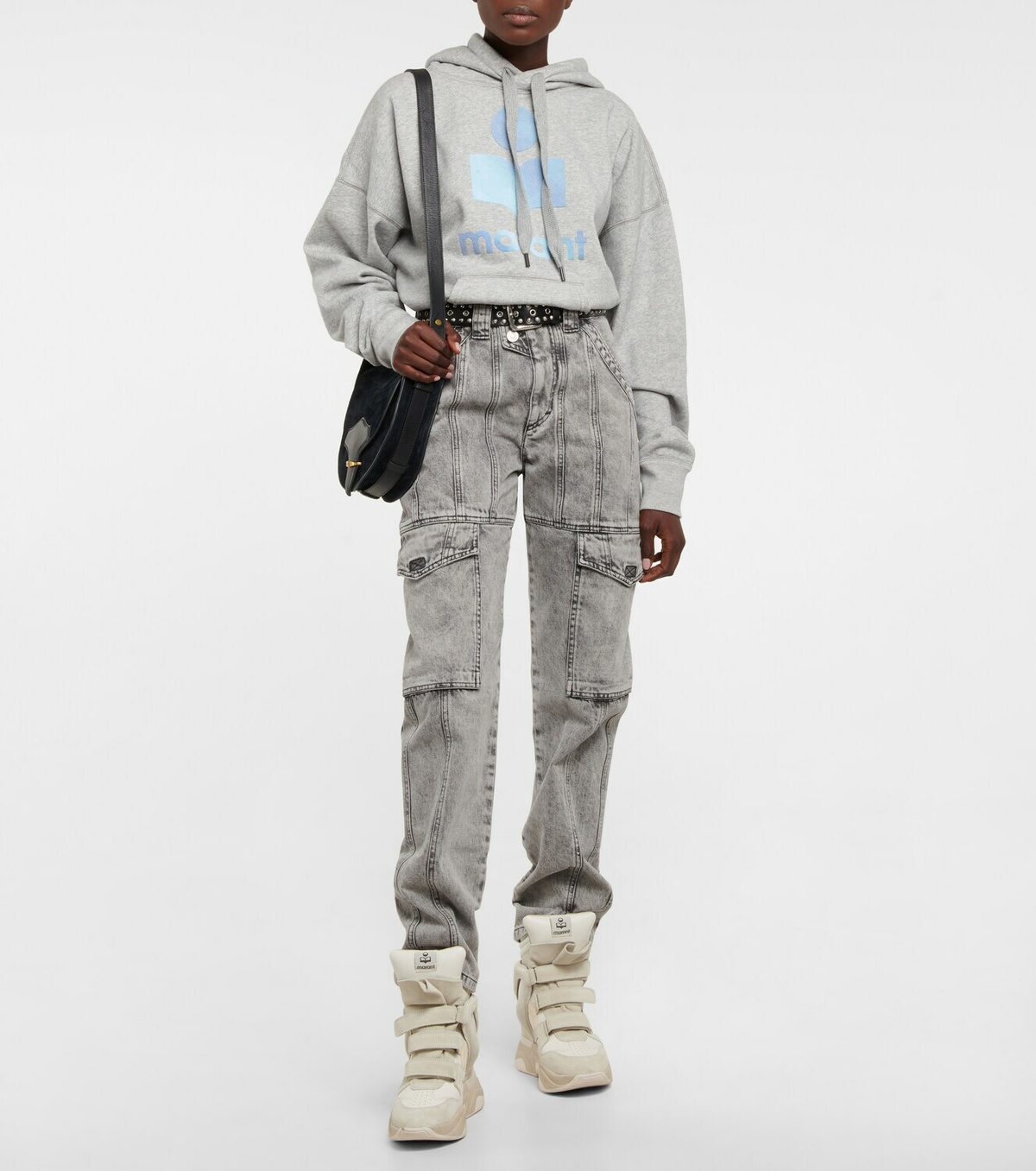 Marant Etoile Vayoneo high-rise cargo jeans Isabel Marant Etoile