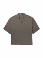 LOEWE - Paula's Ibiza Convertible-Collar Checked Linen-Blend Shirt - Green