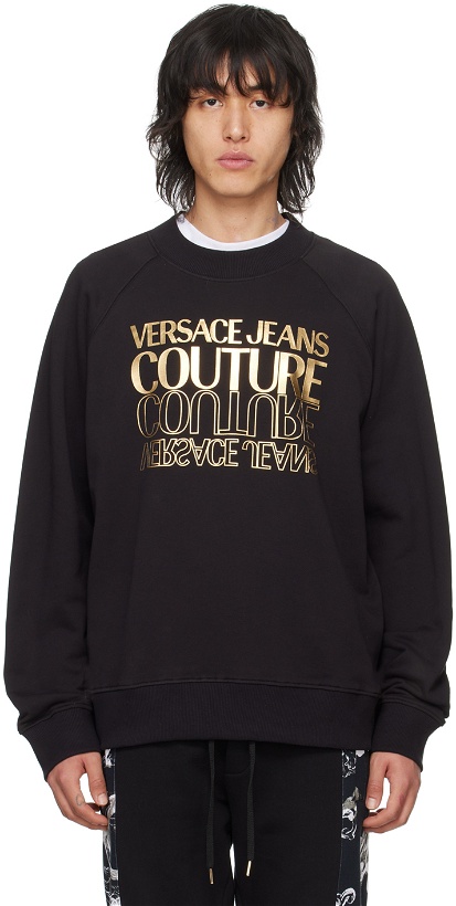 Photo: Versace Jeans Couture Black Upside Down Sweatshirt