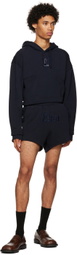 Luar Navy Embroidered Shorts