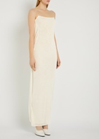 Jacquemus La Robe Maille Plumetis Mesh Maxi Dress Off White