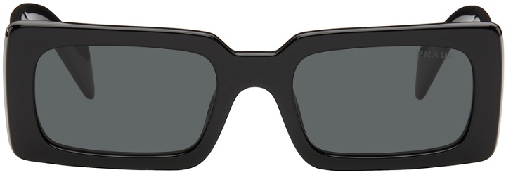Photo: Prada Eyewear Black Logo Sunglasses