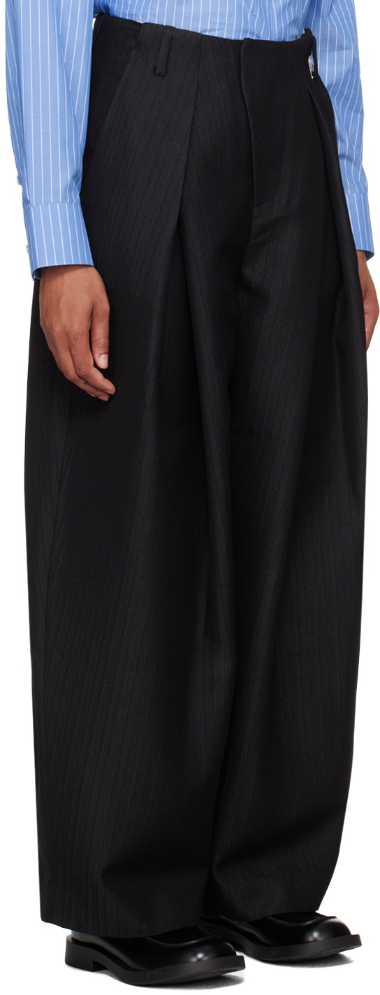 ADER error Black Vassi Trousers