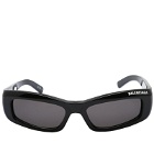Balenciaga Eyewear BB0266S Sunglasses in Black/Grey