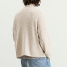 Picante Men's Boucle Funnel Zip Through Knit in Grey
