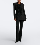 Blumarine Floral-appliqué blazer