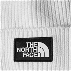 The North Face Men's Logo Cuffed Beanie in Gardenia White