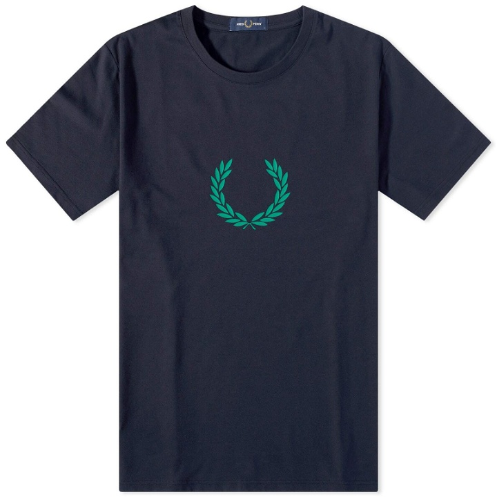 Photo: Fred Perry Authentic Men's Laurel Wreath T-Shirt in Navy