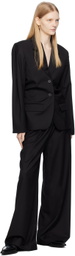 REMAIN Birger Christensen Black Drapy Blazer