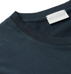 Handvaerk - Striped Pima Cotton-Jersey T-Shirt - Blue