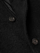 Amomento - Oversized Belted Wool-Blend Bouclé Coat - Black