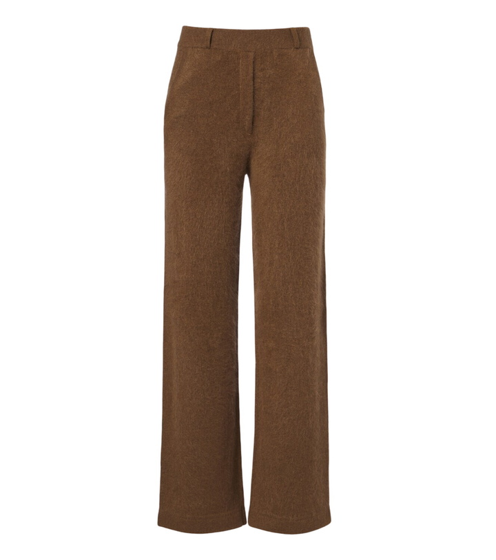 Photo: Dorothee Schumacher Fluffy Statements wool-blend wide-leg pants