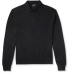 TOM FORD - Cashmere and Silk-Blend Polo Shirt - Black