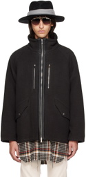 The Letters Black Zip Jacket