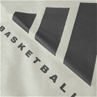 Adidas Basketball Sleeveless Logo Sweat in Sesame