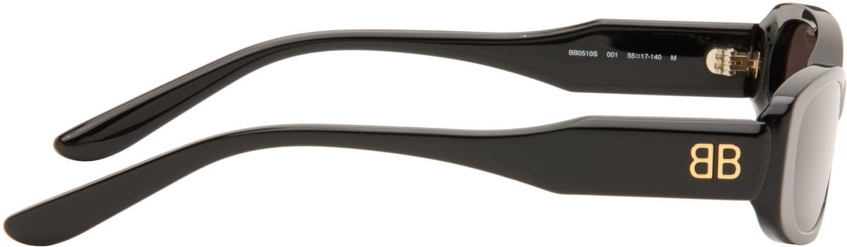 Balenciaga Black Rectangular Sunglasses