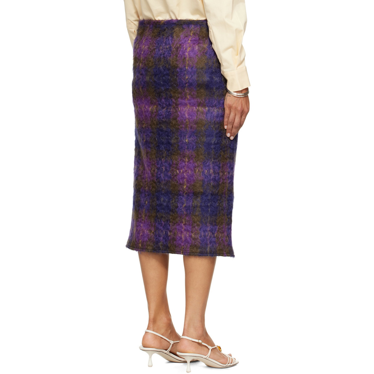 RESCHA SSENSE Exclusive Purple Kalam Skirt
