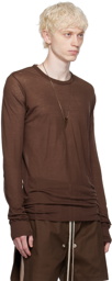 Rick Owens Brown Basic Long Sleeve T-Shirt