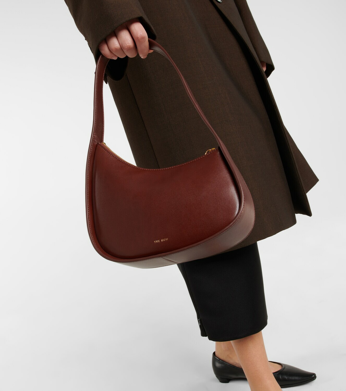 The Row Half Moon leather shoulder bag The Row