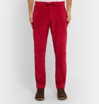 MAN 1924 - Tomi Tapered Cotton-Corduroy Drawstring Trousers - Red