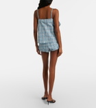 Acne Studios Checked cotton shorts