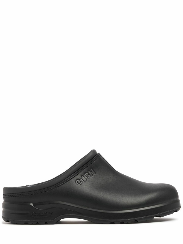 Photo: COMME DES GARÇONS HOMME Blundstone Mules