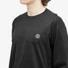 Stone Island Men's Long Sleeve Patch T-Shirt in Black