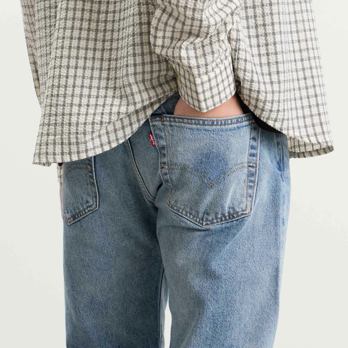 Levi's Men's Red Tab Exclusive 501® Selvedge Jeans in Beautiful Disaster Selv