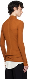 Rick Owens Orange Lupetto Sweater