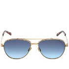 Moscot Shav Sunglasses in Gold/Blue