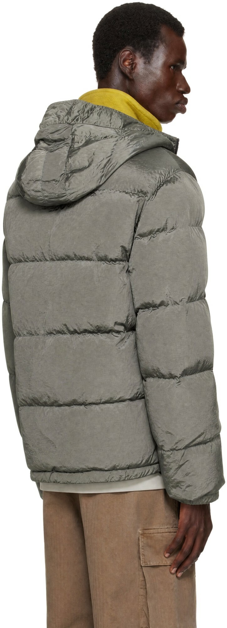 Stone Island Gray 4100019 Nylon Metal Down Jacket
