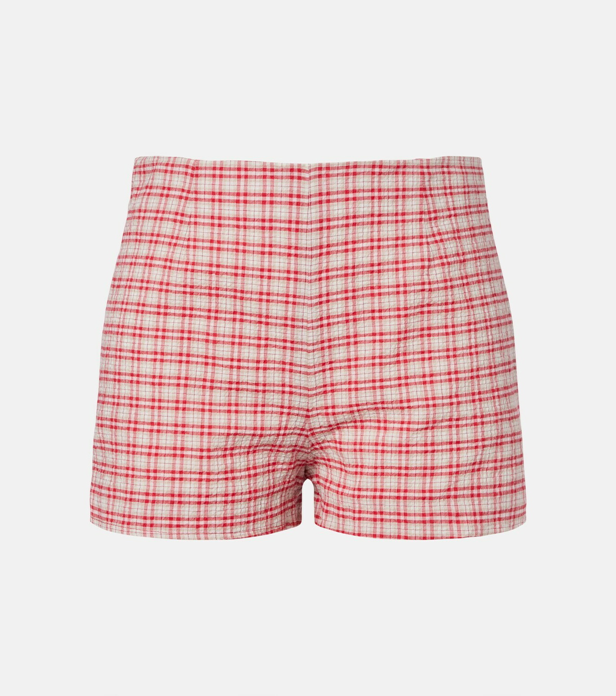 Faithfull Lila checked cotton shorts